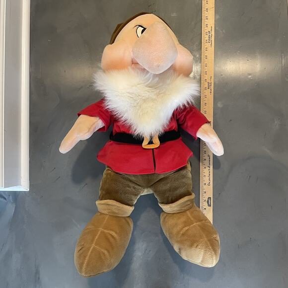 Disney Store Huge 28" GRUMPY Snow White & the 7 Dwarfs Plush Jumbo Large Doll - Picture 7 of 7